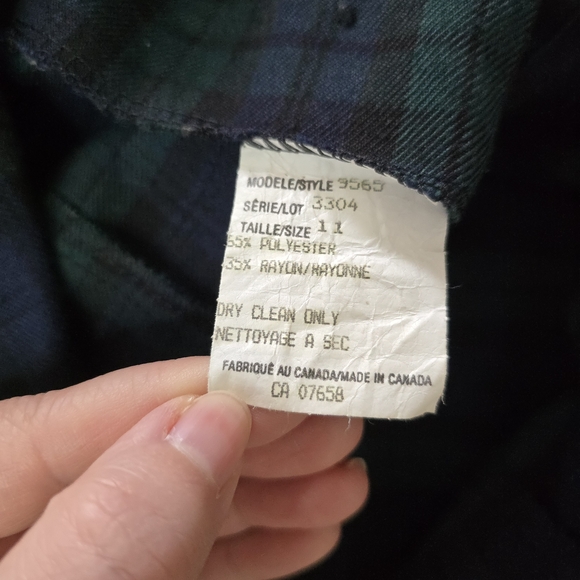 Green And Blue Plaid Pinafore Dress - Picture 11 of 12